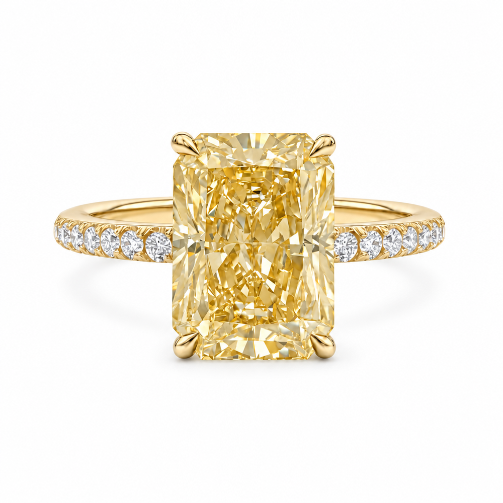 Rosalie Radiant Diamond Ring — white background