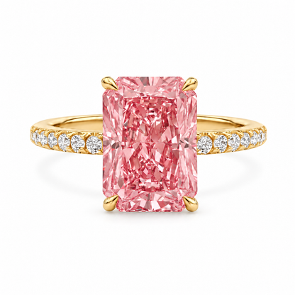 Rosalie Radiant Diamond Ring — white background