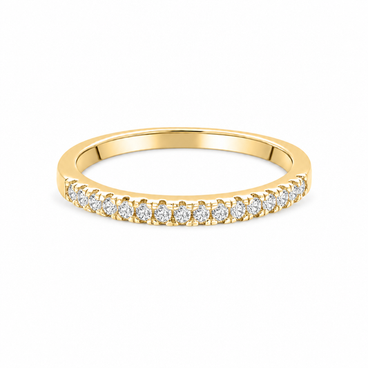 Rosalie Pavé Stacking Band — white background