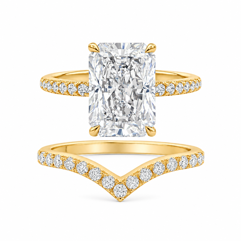 Rosalie Radiant Bridal Set — white background