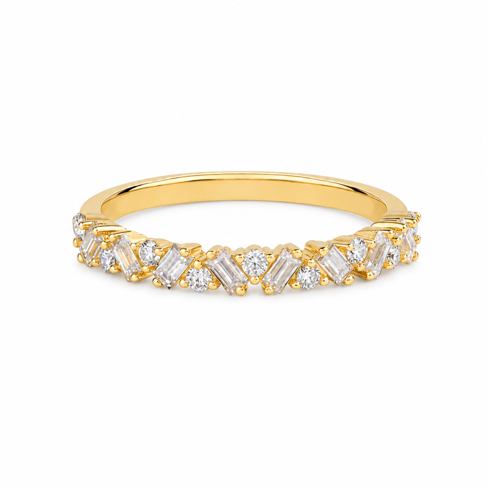 Elena Marquise Diamond Ring Set — white background