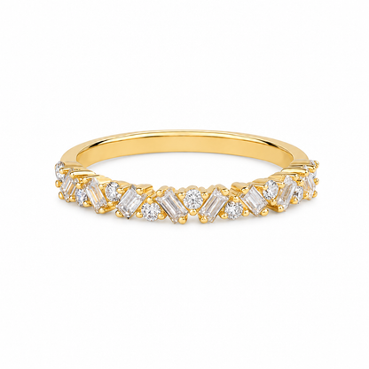 Elena Marquise Diamond Ring Set — white background