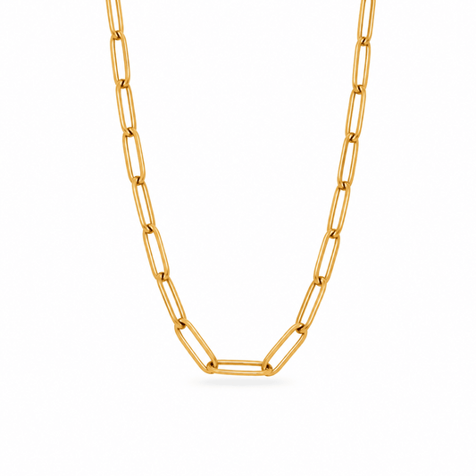 Maisie Paperclip Chain Necklace - CLAYCALI