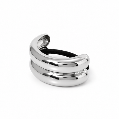 Hair accessory 45 — white background silver