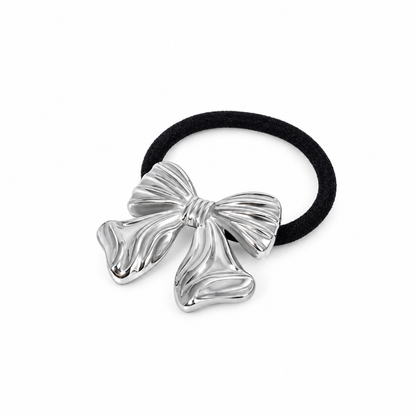Hair accessory 48 — white background silver