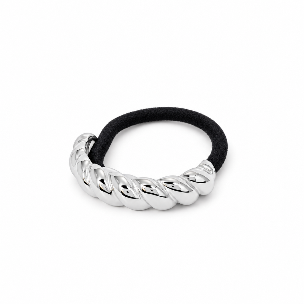 Hair accessory 50 — white background silver