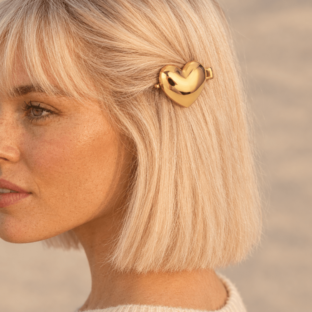 Uma Heart Hair Clip - CLAYCALI