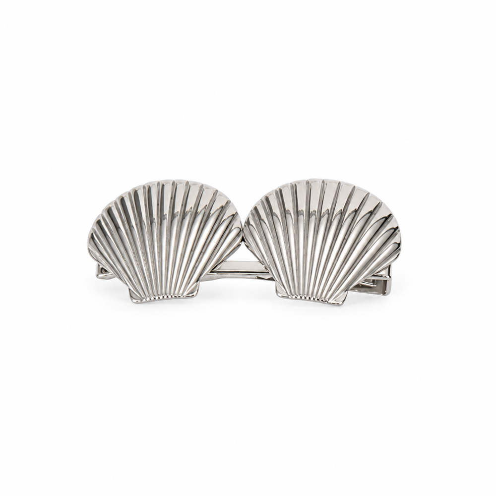 Hair accessory 55 — white background silver