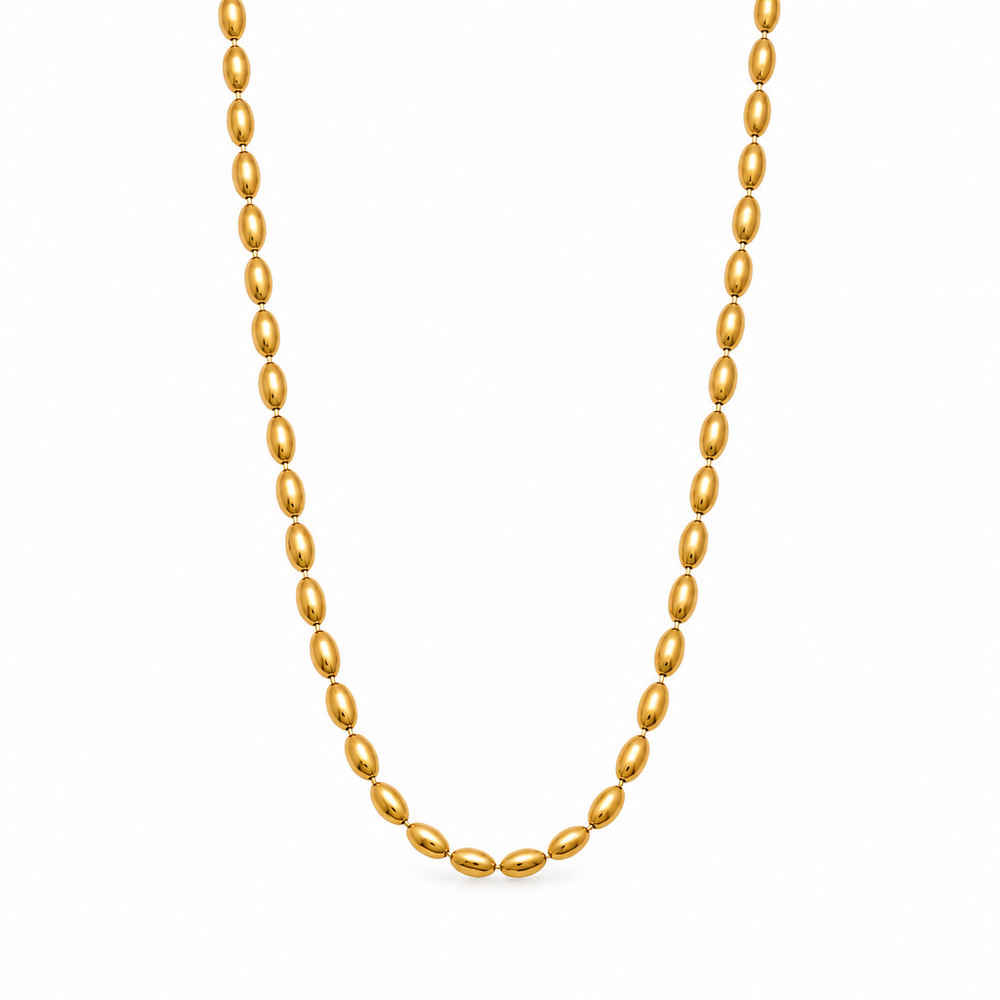 Darcy Liquid Bead Necklace — white background