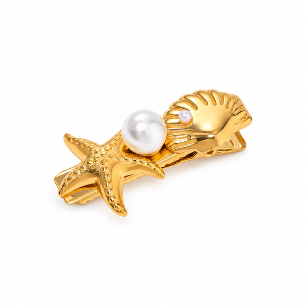 Ivana Shell & Pearl Hair Clip