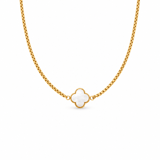 Billie Pearl Clover Necklace - CLAYCALI