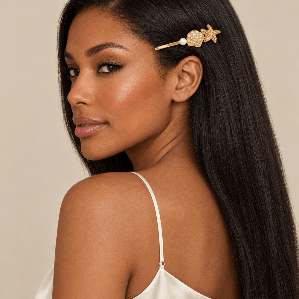 Veda Pearl Shell French Pin - CLAYCALI