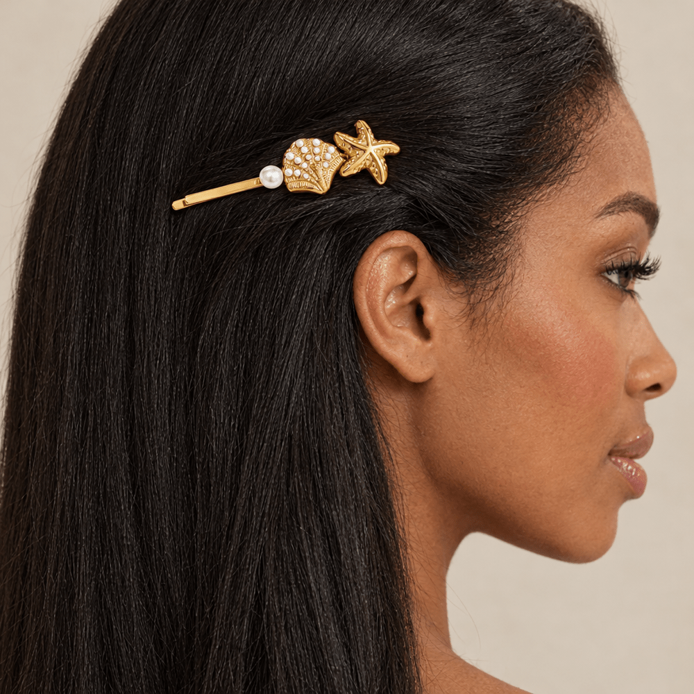 Veda Pearl Shell French Pin - CLAYCALI