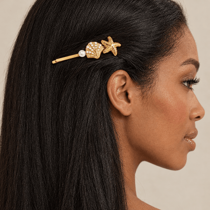 Veda Pearl Shell French Pin - CLAYCALI