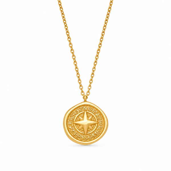 Marley Golden Compass Necklace