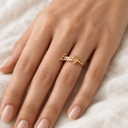 Custom Name Ring - CLAYCALI