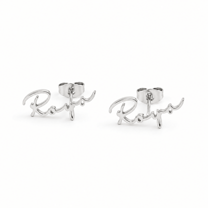 Customized Name Earrings - CLAYCALI