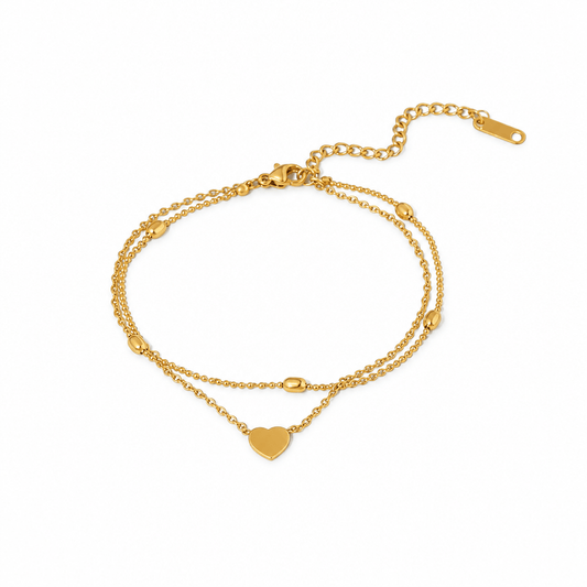 Delilah Gold Anklet - CLAYCALI