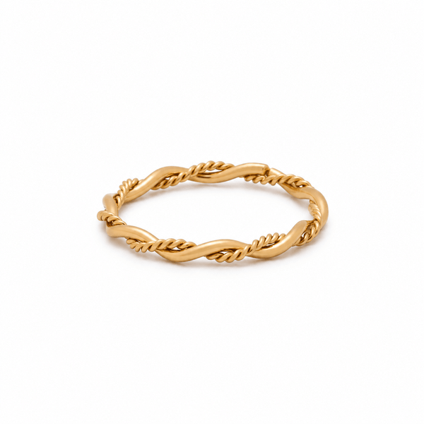 Kira Dainty Double Twist Ring