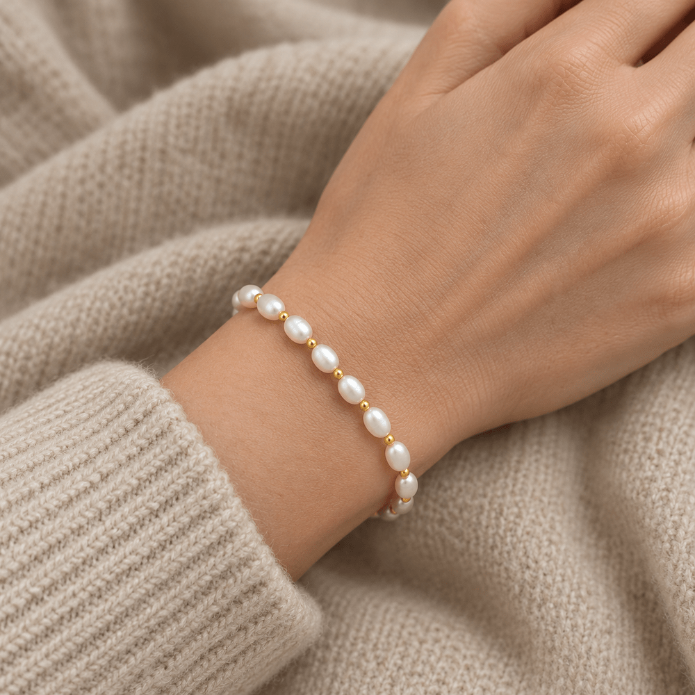 Gemma Pearl Bracelet - CLAYCALI