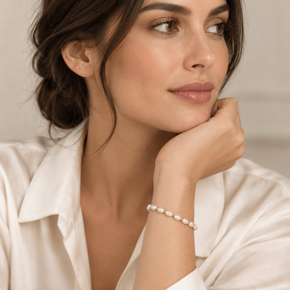 Gemma Pearl Bracelet - CLAYCALI