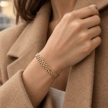 Hazel Panthera Link Bracelet - CLAYCALI