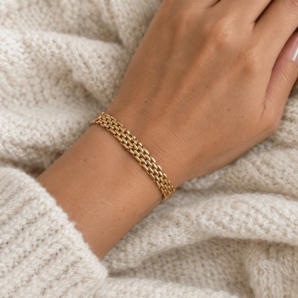 Hazel Panthera Link Bracelet - CLAYCALI