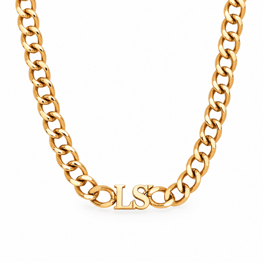 Avery Initial Choker Necklace - CLAYCALI