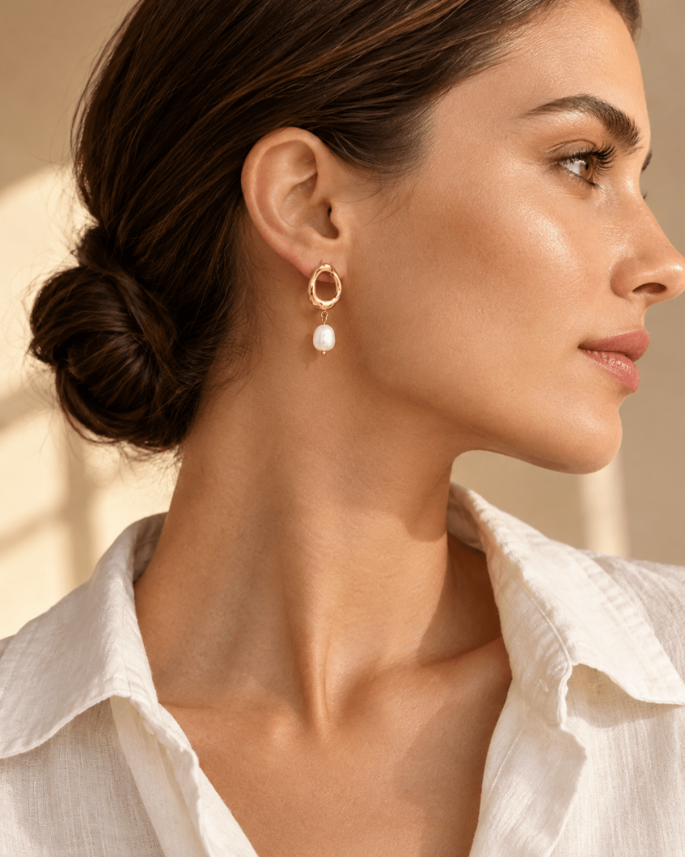 Isla Pearl Earrings - CLAYCALI