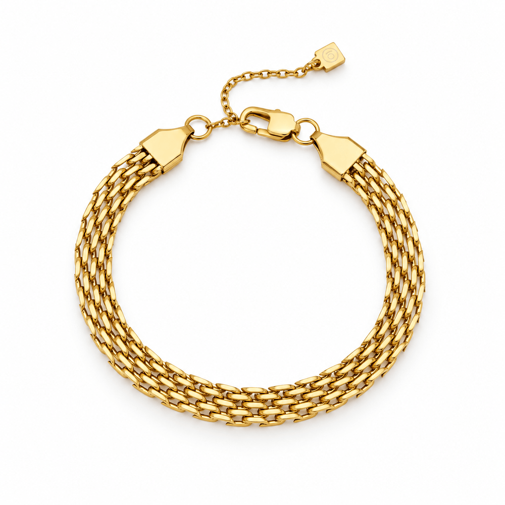 Hazel Panthera Link Bracelet - CLAYCALI