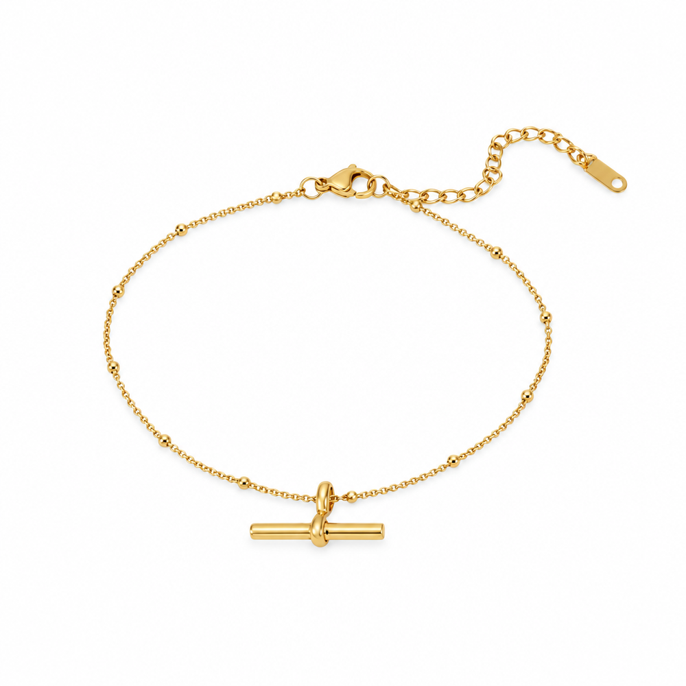Gracie Gold Anklet — white background
