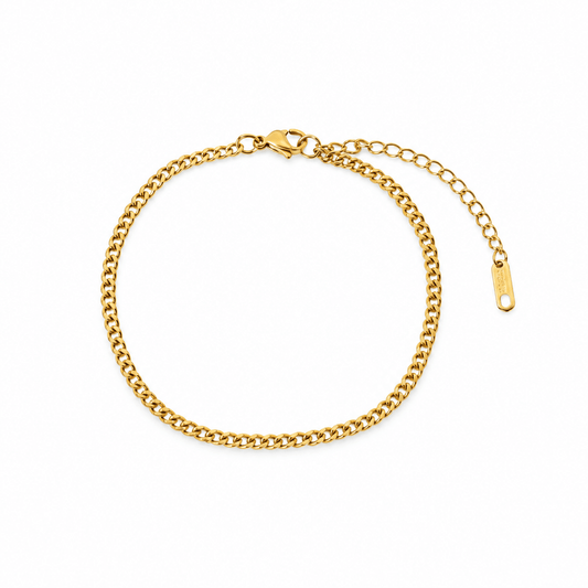 Hadley Gold Anklet - CLAYCALI