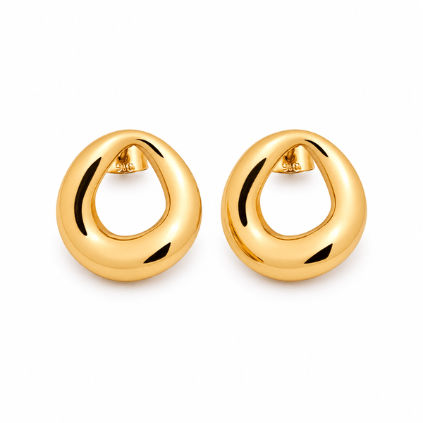 Talia Sculpted Loop Earrings