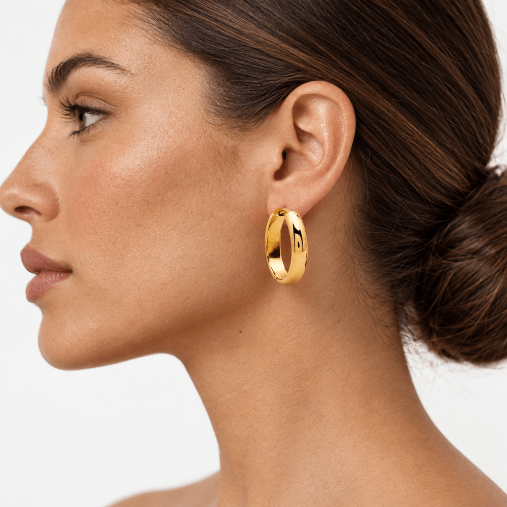 Kendall Bold Dome Hoops - CLAYCALI