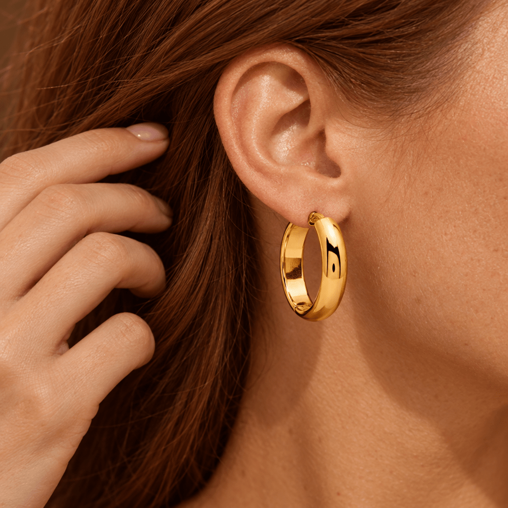 Kendall Bold Dome Hoops - CLAYCALI