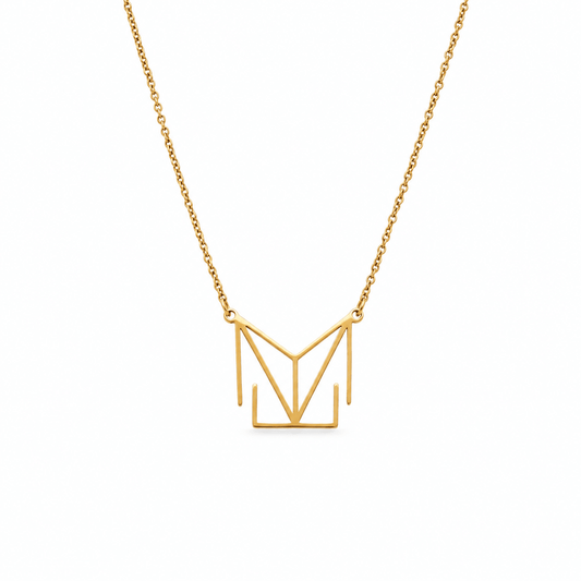 Georgia Minimalist Monogram Name Necklace - CLAYCALI