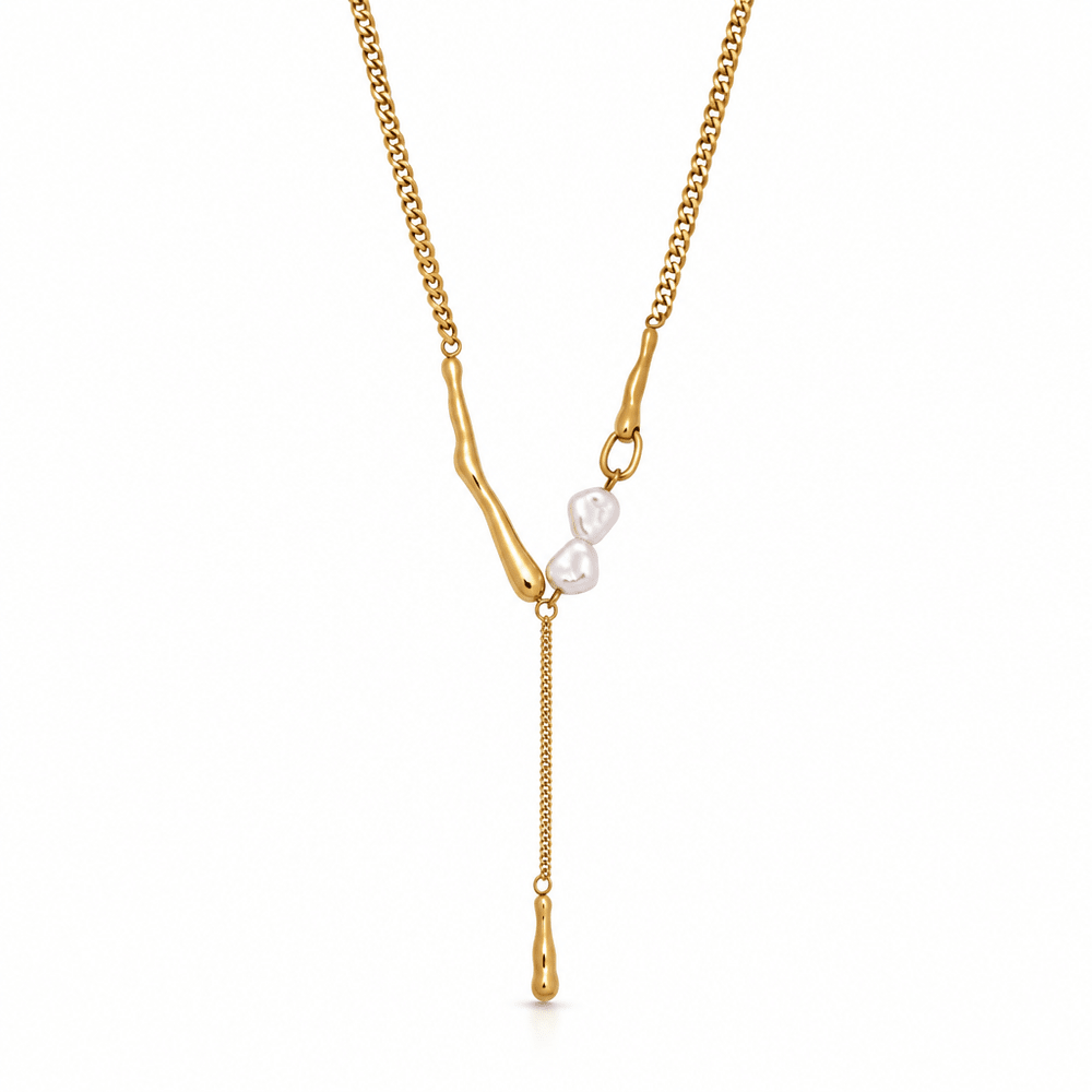 Cora Pearl Bar Necklace - CLAYCALI