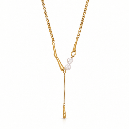 Cora Pearl Bar Necklace - CLAYCALI