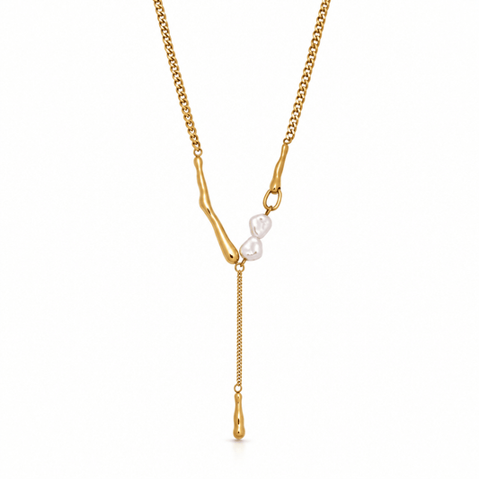Cora Pearl Bar Necklace - CLAYCALI