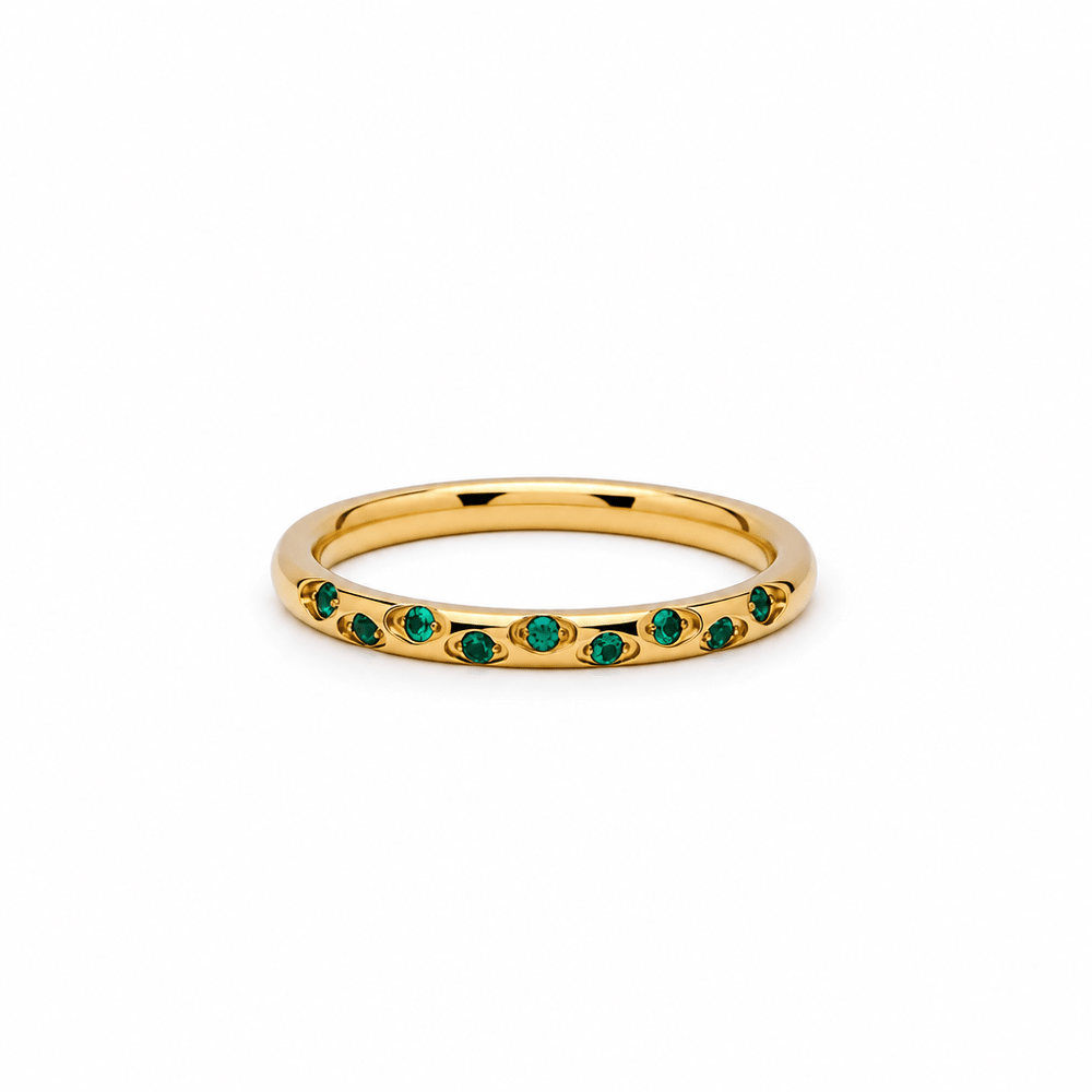 Nina Celestial Birthstone Ring - CLAYCALI