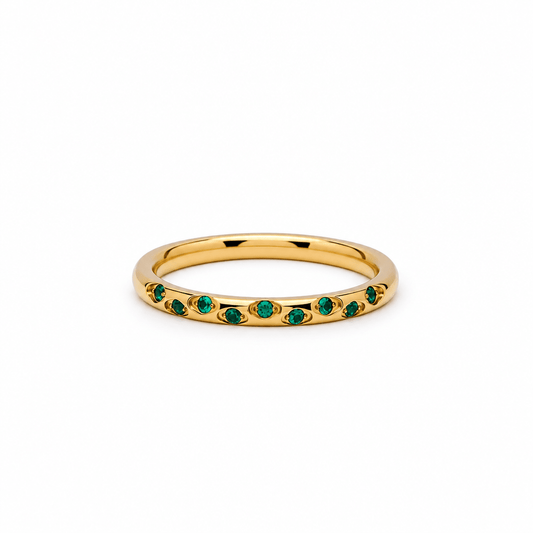 Nina Celestial Birthstone Ring - CLAYCALI