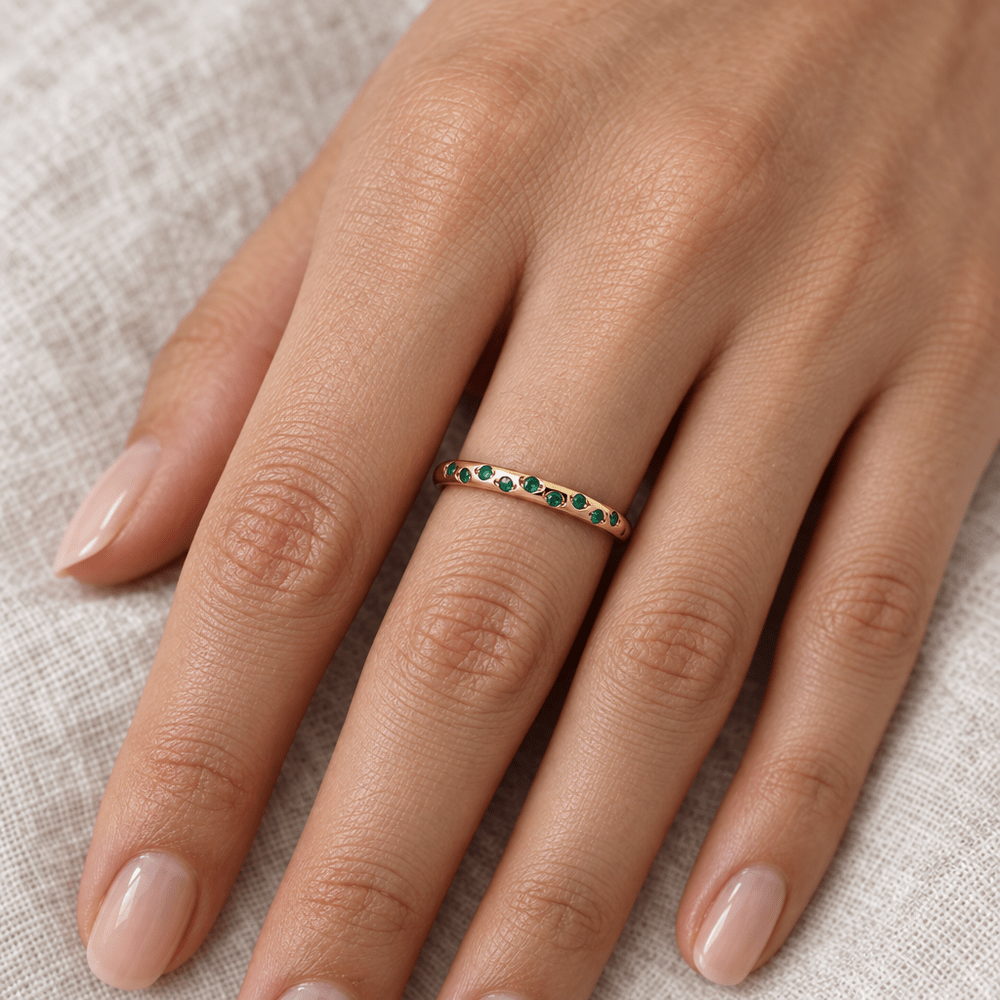Nina Celestial Birthstone Ring - CLAYCALI