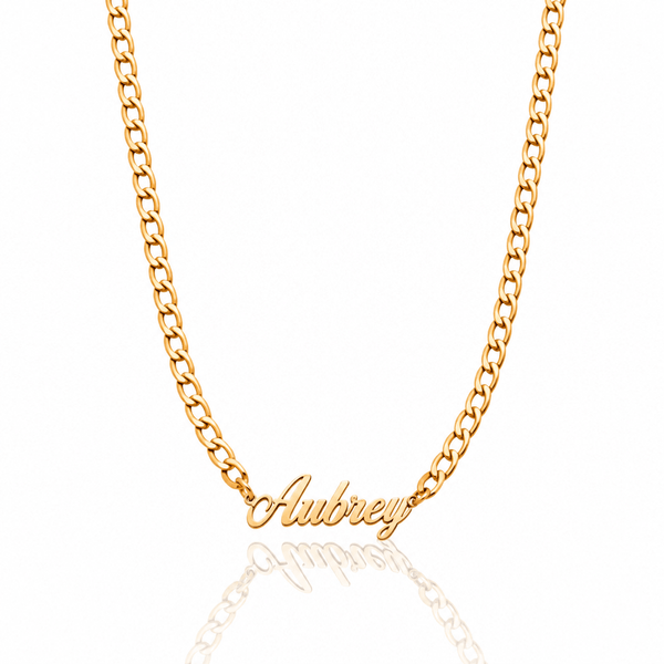 Paige Bold Curb Name Necklace