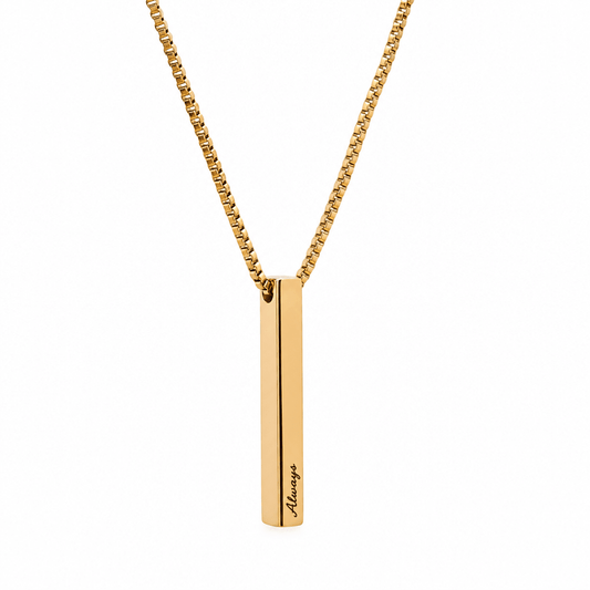 Rosie Love Note Pillar Necklace - CLAYCALI