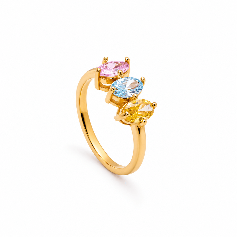 Tessa Marquise Family Birthstone Ring - CLAYCALI