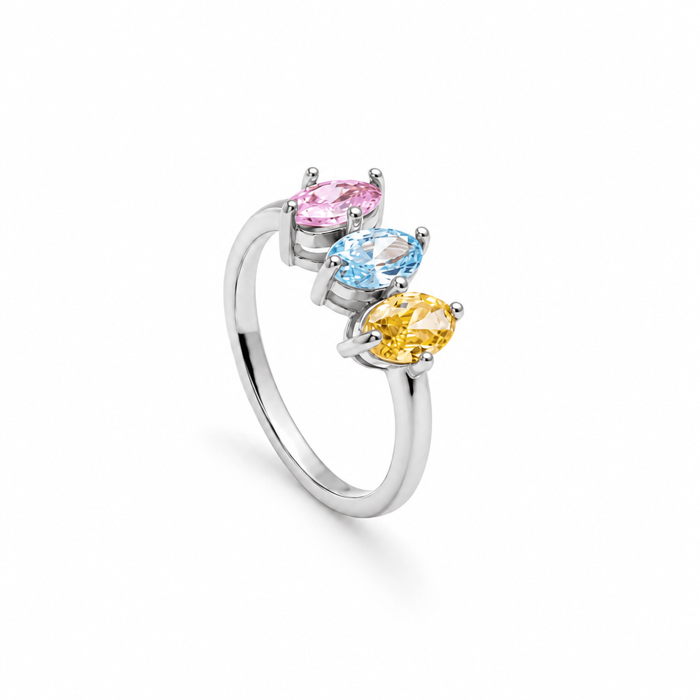 Tessa Marquise Family Birthstone Ring - CLAYCALI