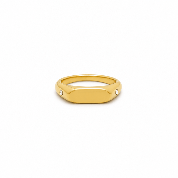Tilly Twin Star Signet Ring