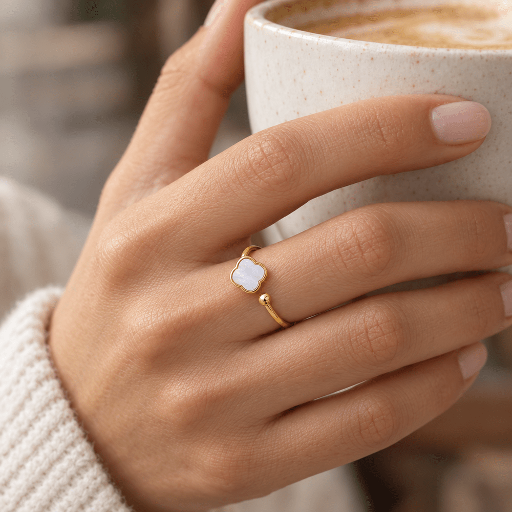 Eva Clover Wrap Ring - CLAYCALI