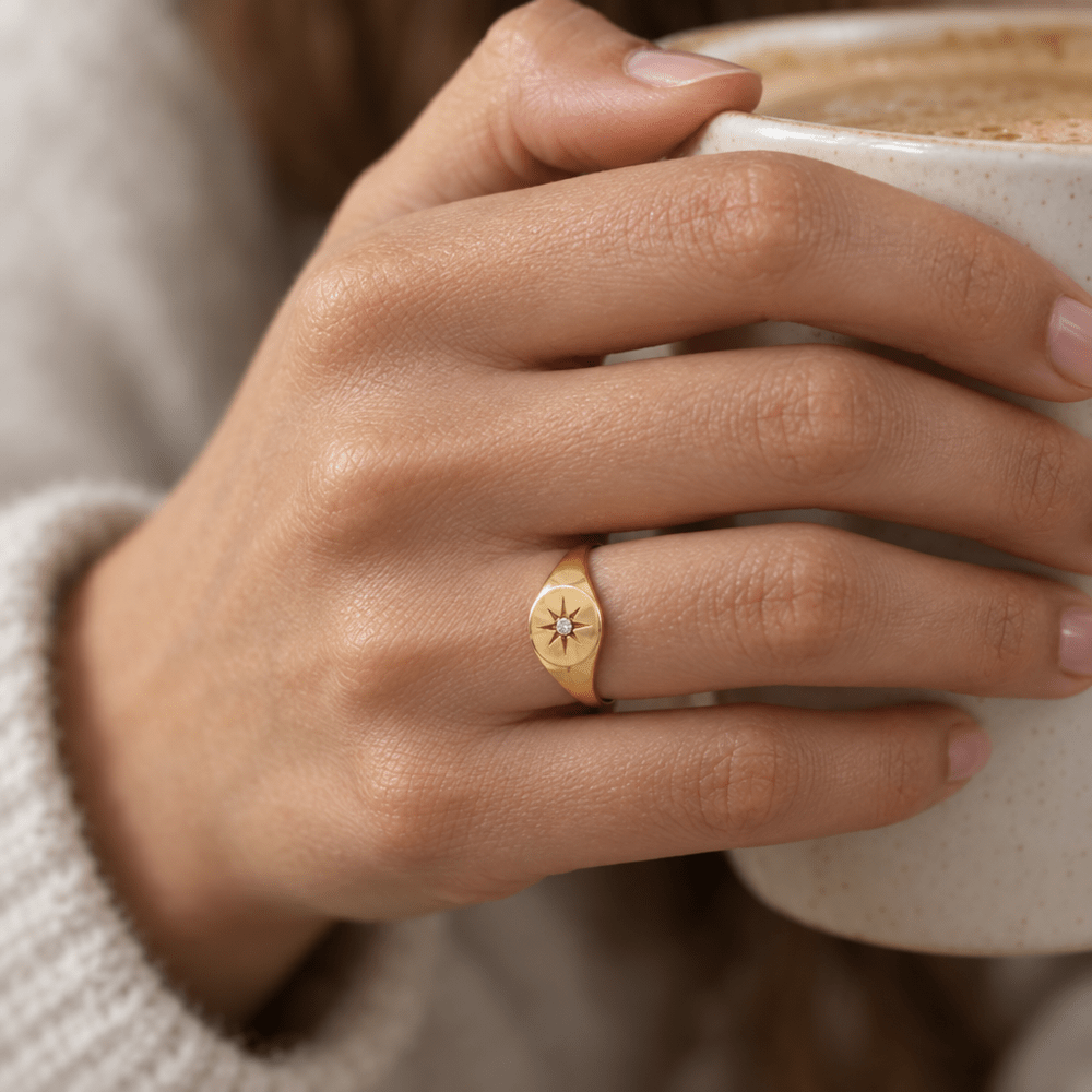 Frankie Signet Ring - CLAYCALI