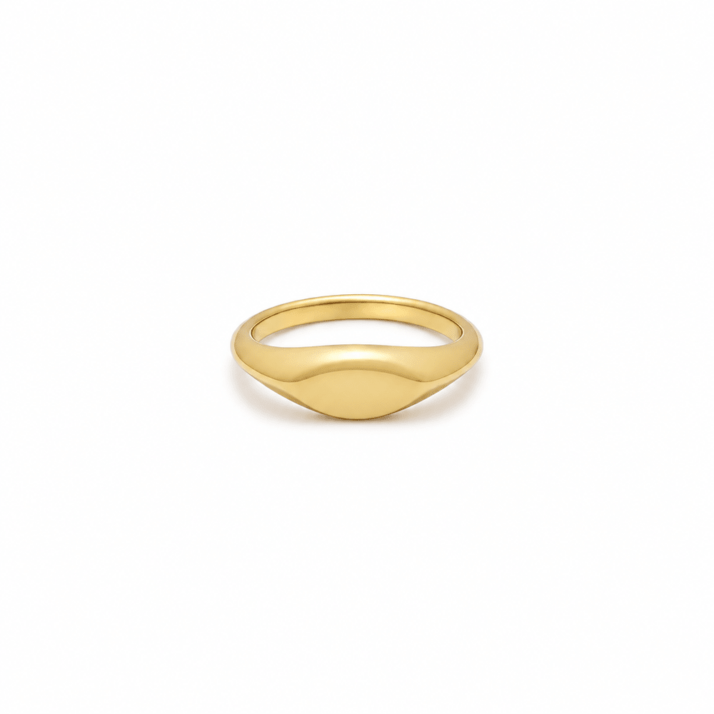 Violet Essential Signet Ring - CLAYCALI